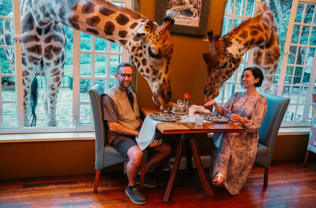 Giraffe Manor - snídaně